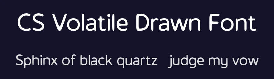 CS Volatile Drawn Font by craftsupplyco — Sans Serif Font — thumbnail 2