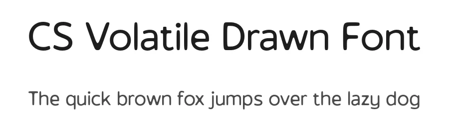 CS Volatile Drawn Font by craftsupplyco β Sans Serif Font