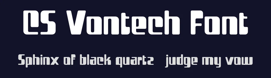 CS Vontech Font by craftsupplyco — Display Font — thumbnail 2
