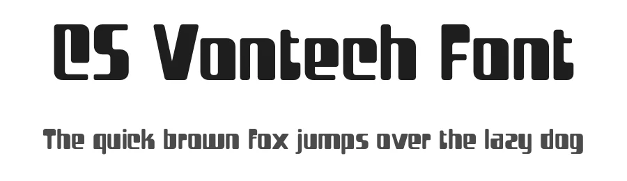 CS Vontech Font by craftsupplyco — Display Font
