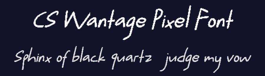 CS Wantage Pixel Font by craftsupplyco — Script Handwritten Font — thumbnail 2