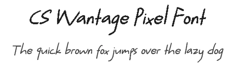 CS Wantage Pixel Font by craftsupplyco — Script Handwritten Font