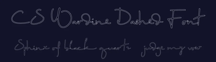 CS Wardine Dashed Font by craftsupplyco — Script Handwritten Font — thumbnail 2