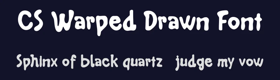 CS Warped Drawn Font by craftsupplyco — Display Font — thumbnail 2