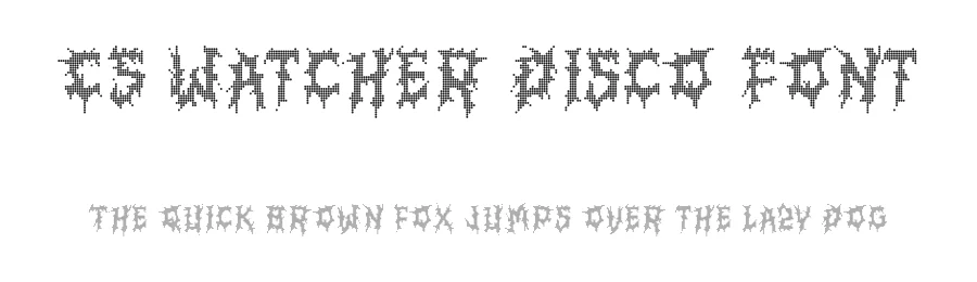 CS Watcher Disco Font by craftsupplyco — Display Font