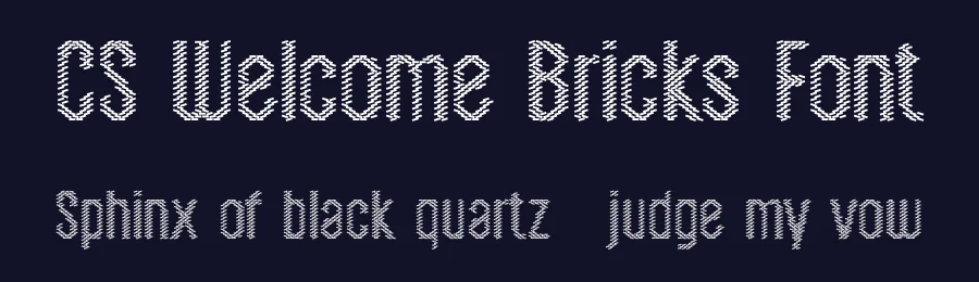 CS Welcome Bricks Font by craftsupplyco — Display Font — thumbnail 2