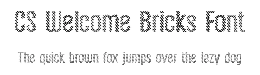 CS Welcome Bricks Font by craftsupplyco — Display Font