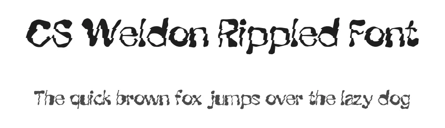 CS Weldon Rippled Font by craftsupplyco — Display Font