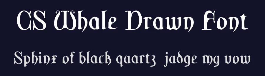 CS Whale Drawn Font by craftsupplyco — Display Font — thumbnail 2