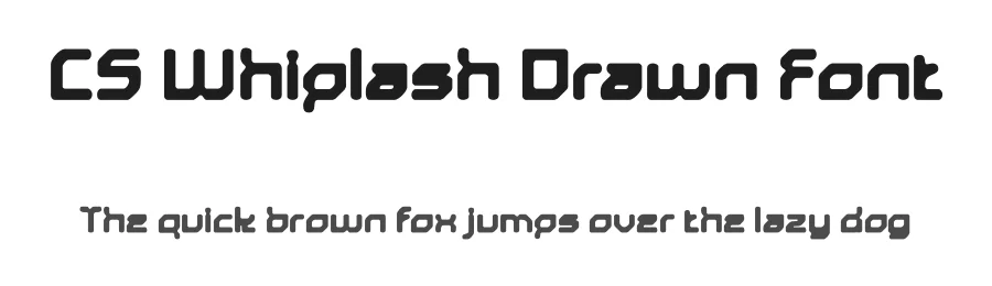 CS Whiplash Drawn Font by craftsupplyco — Display Font