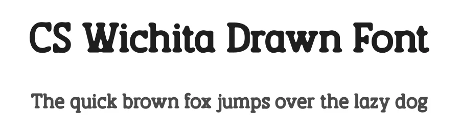 CS Wichita Drawn Font by craftsupplyco — Slab Serif Font