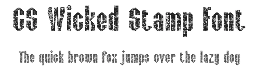 CS Wicked Stamp Font by craftsupplyco — Display Font