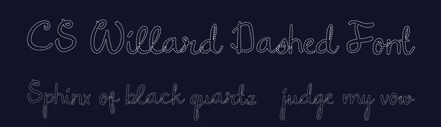 CS Willard Dashed Font by craftsupplyco — Script Handwritten Font — thumbnail 2