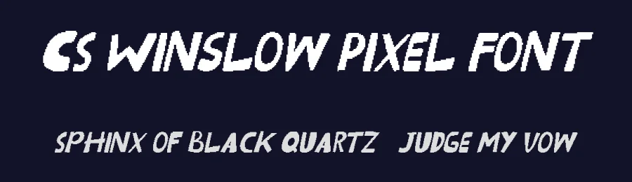 CS Winslow Pixel Font by craftsupplyco — Display Font — thumbnail 2