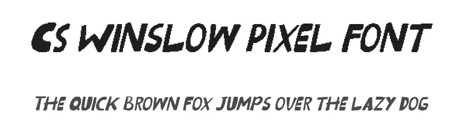CS Winslow Pixel Font by craftsupplyco — Display Font