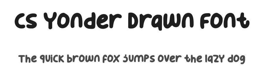 CS Yonder Drawn Font by craftsupplyco — Display Font