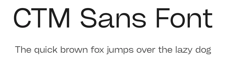 CTM Sans Font by Gspr one — Sans Serif Font