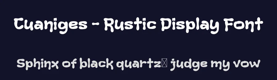 Cuaniges – Rustic Display Font by productype — Display Font — thumbnail 2