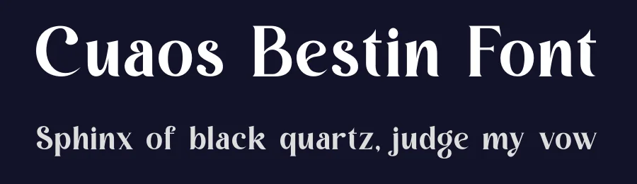 Cuaos Bestin Font by SlideShoot — Decorative Font — thumbnail 2