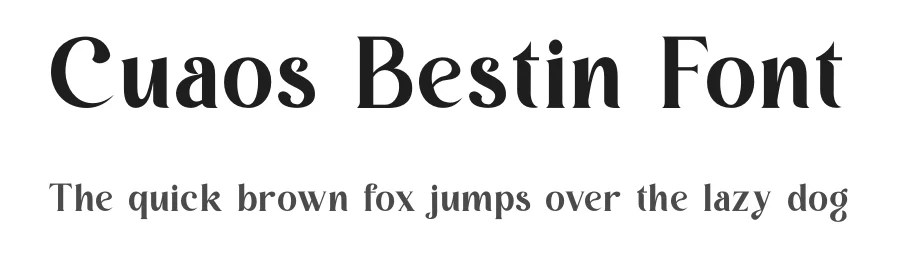 Cuaos Bestin Font by SlideShoot — Decorative Font