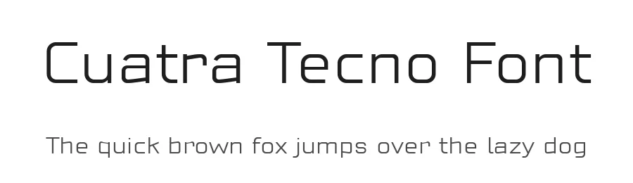 Cuatra Tecno Font by defharo — Sans Serif Font