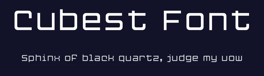 Cubest Font by Mans Greback — Sans Serif Font — thumbnail 2