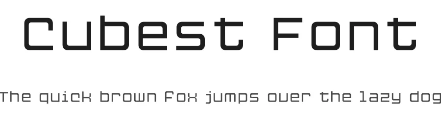 Cubest Font by Mans Greback — Sans Serif Font