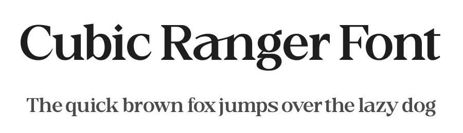 Cubic Ranger Font by timelesstype.co — Serif Font