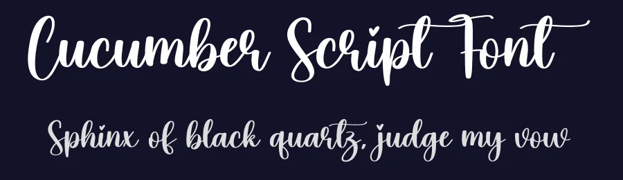 Cucumber Script Font by creativeletter — Script Handwritten Font — thumbnail 2