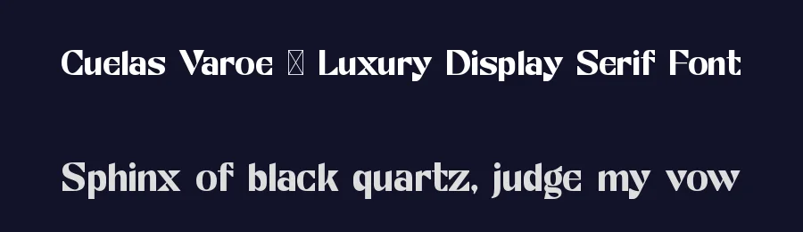 Cuelas Varoe – Luxury Display Serif Font by Maiko Hatta — Decorative Font — thumbnail 2