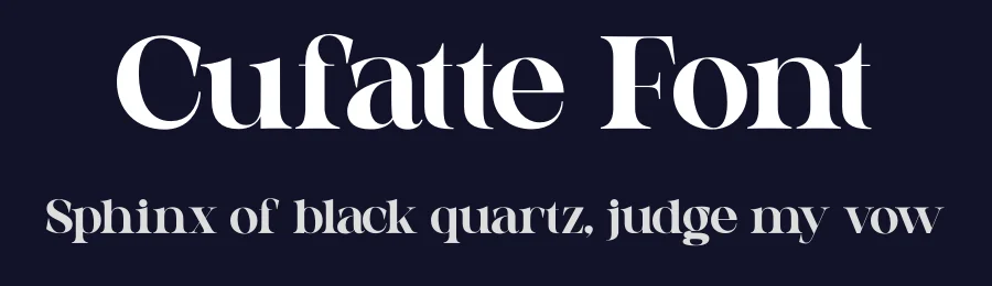 Cufatte Font by Taboja Std — Serif Font — thumbnail 2
