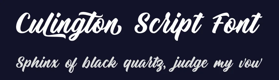 Culington Script Font by nurfdesigns — Script Handwritten Font — thumbnail 2