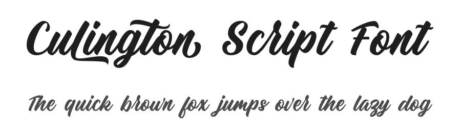 Culington Script Font by nurfdesigns — Script Handwritten Font