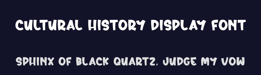 Cultural History Display Font by creativeletter — Display Font — thumbnail 2