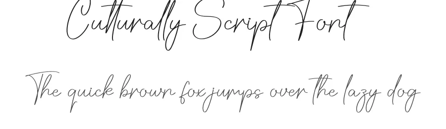 Culturally Script Font by creativeletter — Script Handwritten Font