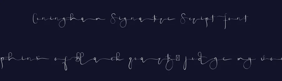 Cuningham Signature Script Font by edricstudio — Script Handwritten Font — thumbnail 2