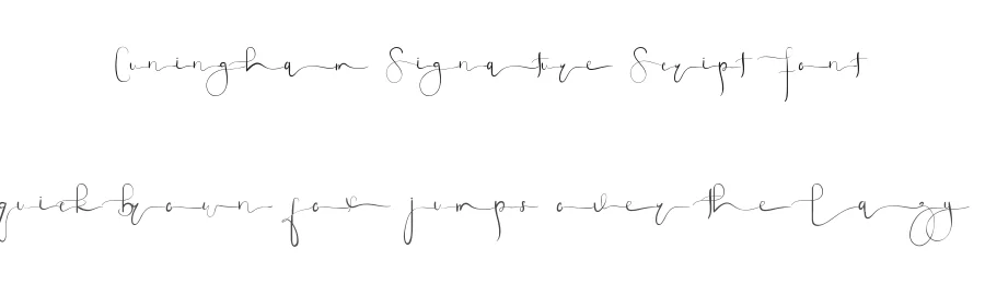 Cuningham Signature Script Font by edricstudio — Script Handwritten Font