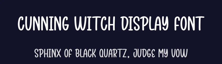 Cunning Witch Display Font by andikastudio — Display Font — thumbnail 2