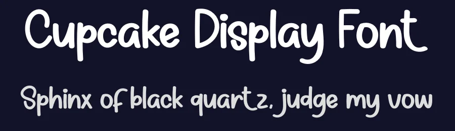 Cupcake Display Font by creativeletter — Display Font — thumbnail 2