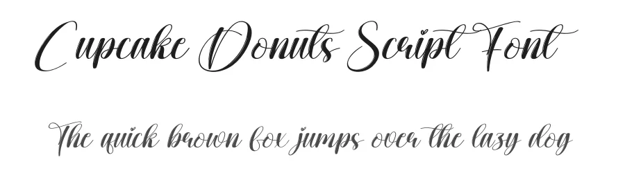 Cupcake Donuts Script Font by creativeletter — Script Handwritten Font