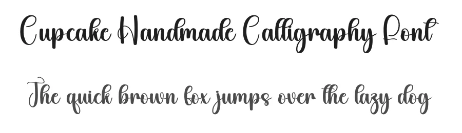 Cupcake Handmade Calligraphy Font by creativeletter — Script Handwritten Font