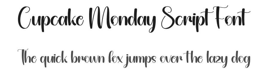 Cupcake Monday Script Font by andikastudio — Script Handwritten Font
