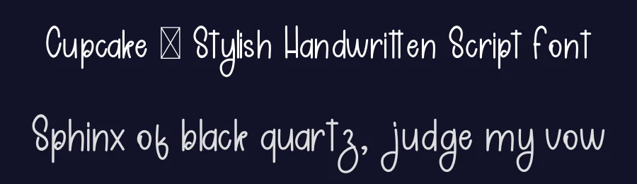 Cupcake – Stylish Handwritten Script Font by freshtypeink — Display Font — thumbnail 2