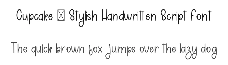 Cupcake – Stylish Handwritten Script Font by freshtypeink — Display Font