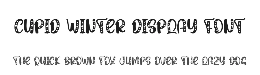 Cupid Winter Display Font by andikastudio — Display Font