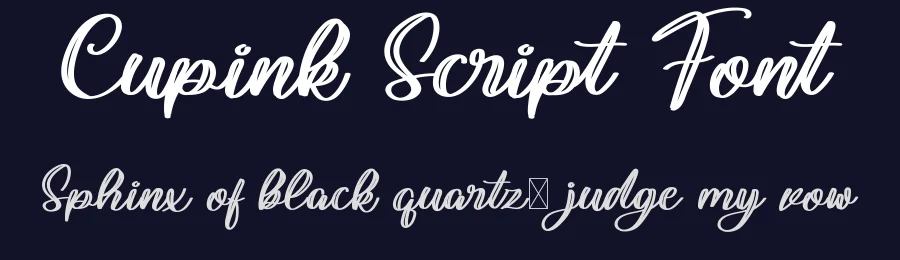 Cupink Script Font by CalligraphyFonts.net — Script Handwritten Font — thumbnail 2