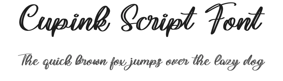 Cupink Script Font by CalligraphyFonts.net — Script Handwritten Font