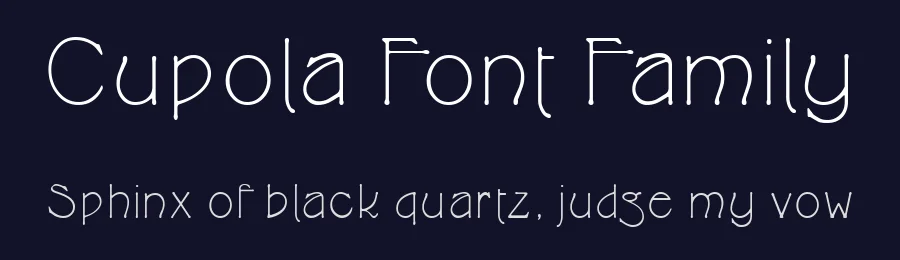 Cupola Font Family by George Williams — Display Font — thumbnail 2