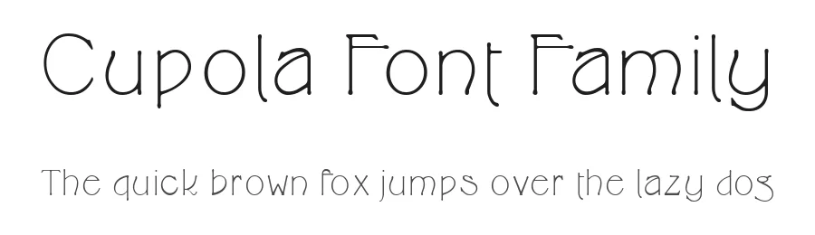 Cupola Font Family by George Williams — Display Font