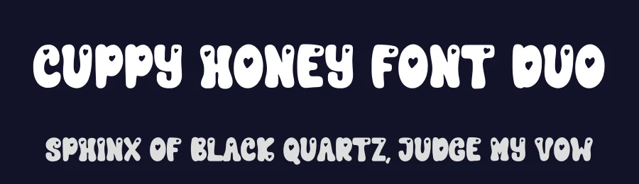 Cuppy Honey Font Duo by qwrtype — Display Font — thumbnail 2